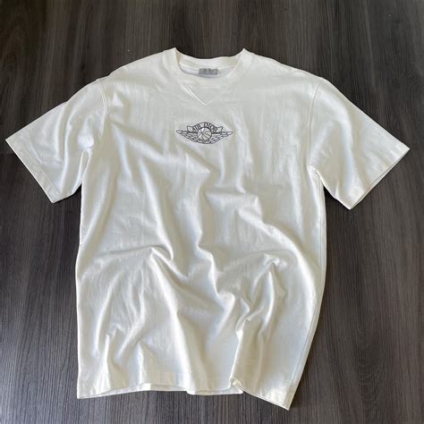 air dior t-shirt white|christian dior men's t shirt.